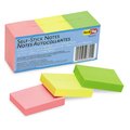 Redi-Tag Self-Stick Notes, 1 1/2 x 2, Neon, 100-Sheet Pads, PK12 23701